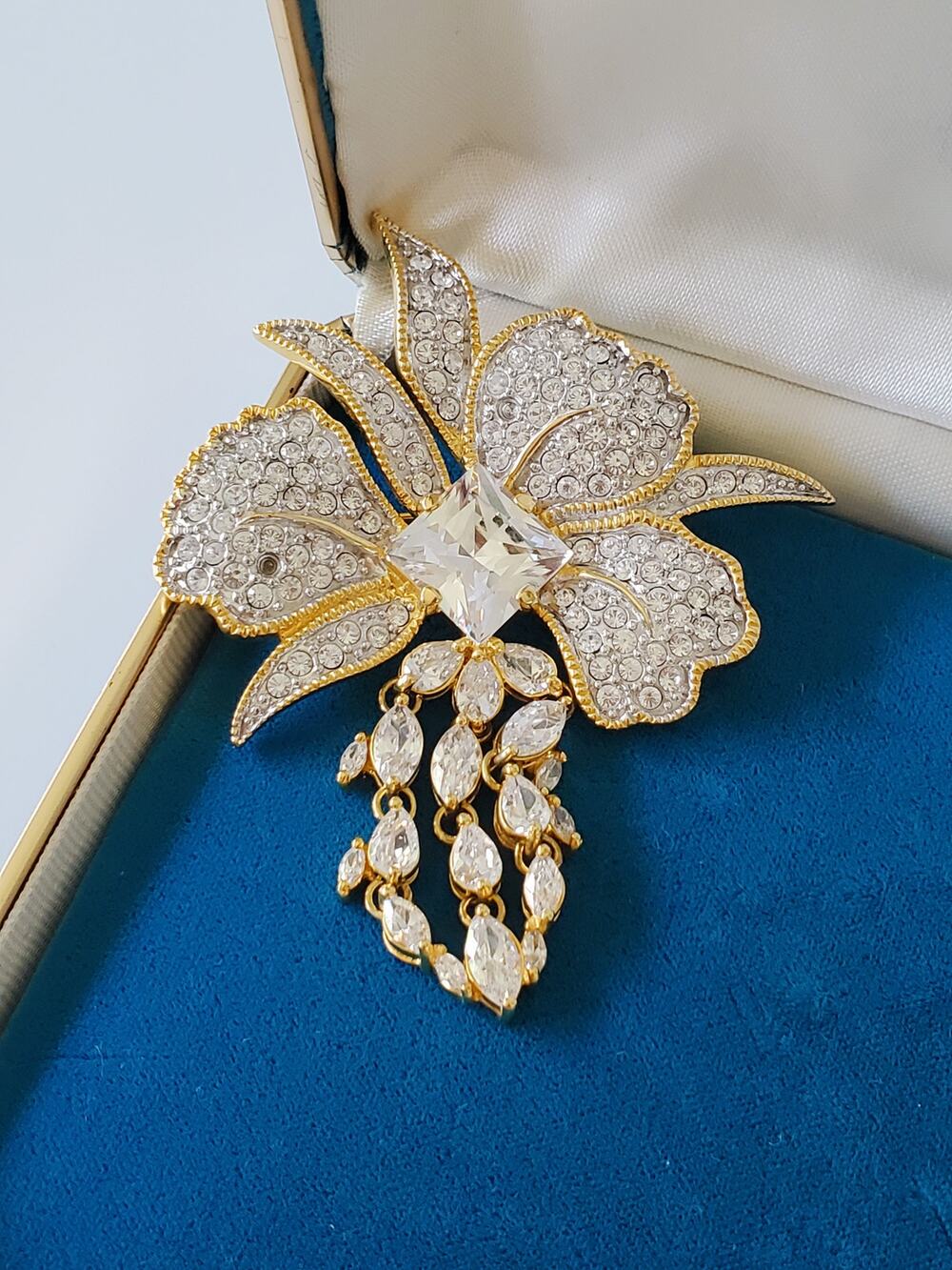 Vintage Nolan Miller Orchid Brooch
